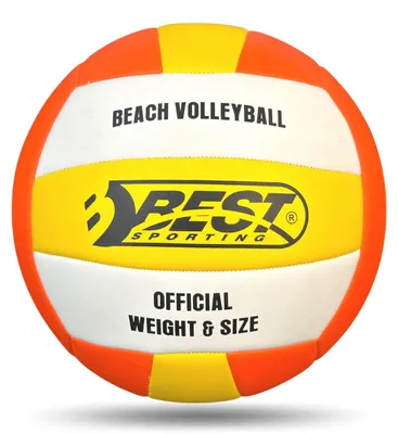 Produktbild von Best Sporting Beach-Volleyball in Größe 5 I Outdoor & Indoor Beachvolleyball aus Kunstleder I hochwertiger Beach Volleyball mit perfektem Grip I formbeständiger & weicher Ball
