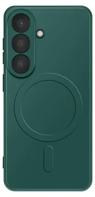 Image de Avizar, coque pour Galaxy S26 compatible avec Qi2, MagSafe et PixelSnap, vert foncé