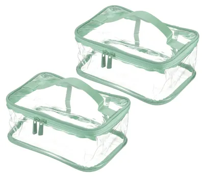 Immagine prodotto di Borsa da toilette - Custodia impermeabile per il trucco, con cerniera e maniglia