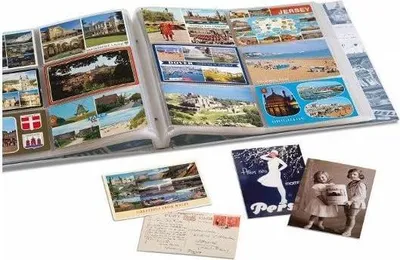 Produktbild von Postkarten-Album mit 50 Hüllen B-Design
