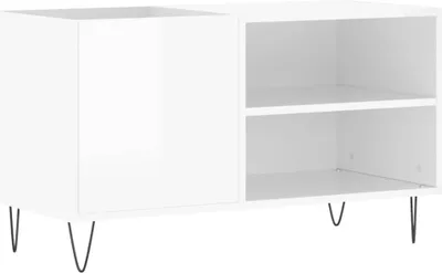 Produktbild von vidaXL Plattenschrank Hochglanz-Weiß 85x38x48 cm Holzwerkstoff