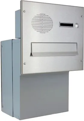 Produktbild von F-046 Edelstahl Durchwurfbriefkasten mit Sprechsieb