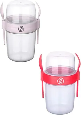 Produktbild von Übernight-Haferflocken-Schüssel-Set für Frühstück
