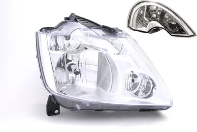 Produktbild von Scheinwerfer passend für Renault Modus FP JP 04-07 H7 H1 Rechts m. Blinker 7701058175 7701065737 Johns