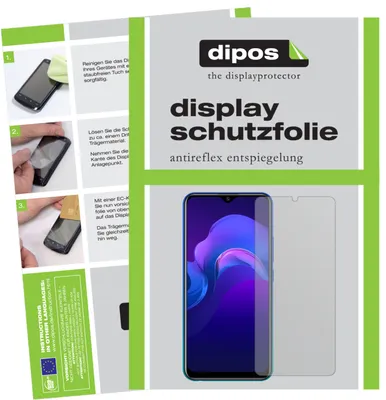 Produktbild von 4x Schutzfolie für Vivo Y11 (2019) matt Displayschutzfolie Folie Display Schutz dipos