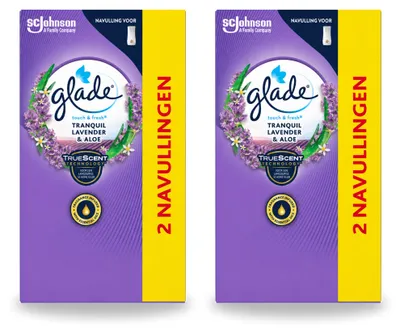 Produktbild von 2 x Glade Touch & Fresh Nachfüller - Beruhigender Lavendel & Aloe - 10 ml - Vorteilspackung - 2 Stücke