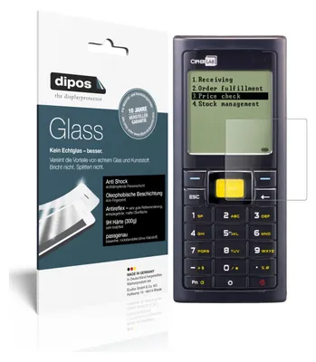 Produktbild von 2x Schutzfolie für Cipherlab 8200 matt - Anti-Shock 9H Folie dipos Glass