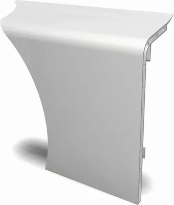 Produktbild von HZ SLL Sockelleiste lang (für Kabelkanal oder 3. Rohr) 2m Weiß 52380 Heizungsrohrverkleidung Heizungsrohre Rohre Verkleidung Abdeckung