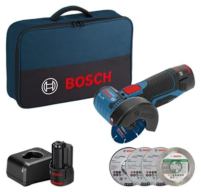Produktbild von Akku-Winkelschleifer GWS 12V-76, 2 x Akku GBA 12V 2.0Ah