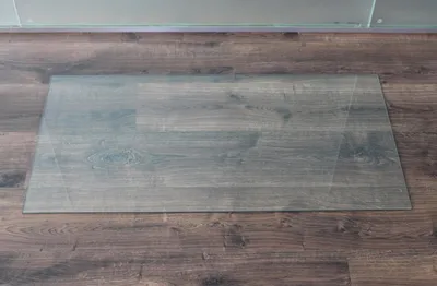 Produktbild von Rechteck 80x50cm - Kamin-Vorlegeplatte Funkenschutzplatte Kaminbodenplatte Glasplatte