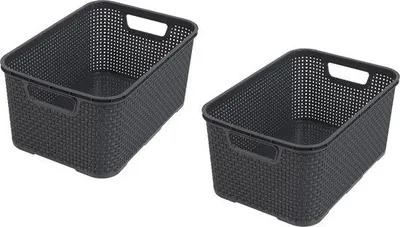 Immagine prodotto di Set Essentiële Mandel in antracite, 2 pezzi, grande, 19 l, L.