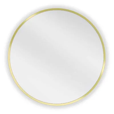 Zdjęcie produktu dla Mexen Loft lustro łazienkowe okragłe 40 cm, rama złota - 9850-040-040-000-50