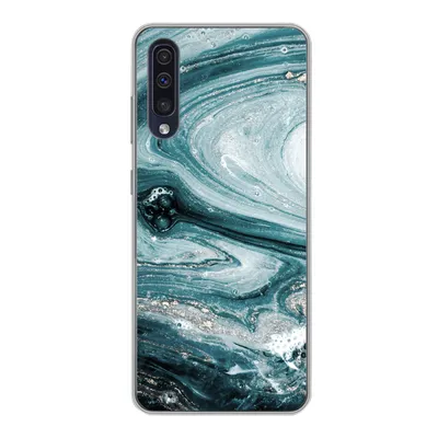 Produktbild von MuchoWow® Handyhülle Schutzhülle Hülle für Samsung Galaxy A30s Marmor - Mineralien - Naturstein Silikon Softcase Handy Hülle - Karteninhaber