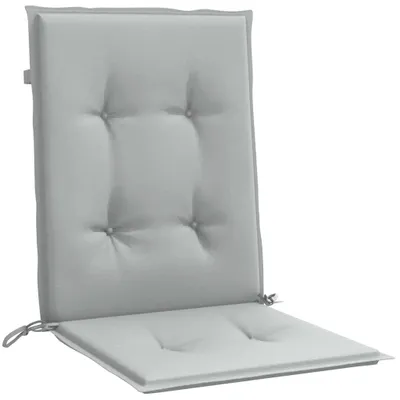 Produktbild von vidaXL Niedriglehner-Auflagen 4 Stk. Melange Hellgrau 100x50x4cm Stoff