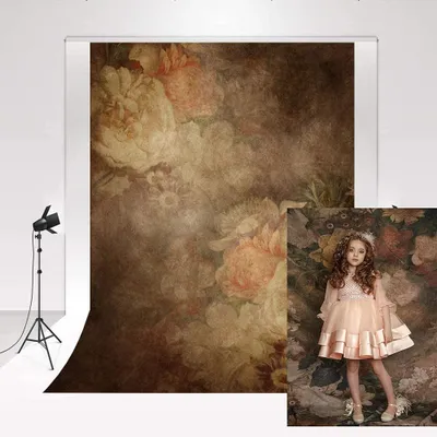 Zdjęcie produktu dla Tło fotograficzne - 1,5 x 2,2 m - Kwiaty w stylu vintage
