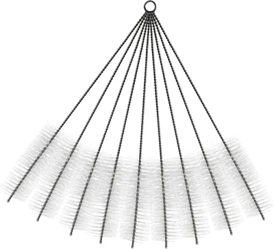 Produktbild von Strohhalmreiniger mit Bürste zur Reinigung von Innenwand und Boden 10 Stück aus Nylon und Edelstahl Multifunktionale Reinigungsbürste für Lange Trinkhalme