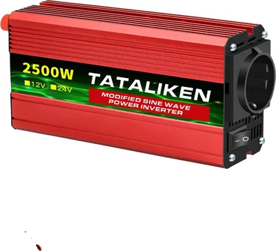 Produktbild von DC/AC Wechselrichter, 220V Ausgang, LED Spannungsanzeige, 2500W, EU, 12V, 200-240V