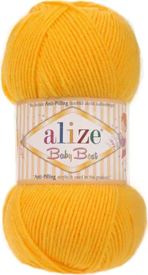 Produktbild von 100g Strickgarn ALIZE Baby Best uni Babywolle Wolle Antipilling, freie Farbwahl