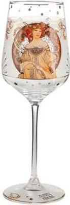 Zdjęcie produktu dla Goebel Alphonse Mucha - Träumerei (Weinglas, Glas)