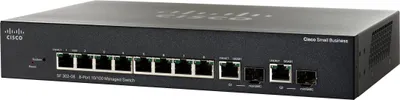 Produktbild von Cisco SF 302-08, Managed, L3, Fast Ethernet (10/100), Vollduplex, Rack-Einbau, 1U