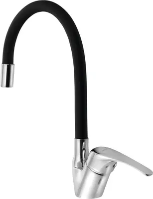 Immagine prodotto di Rubinetto da cucina KASIOPEA 35 con bocca flessibile, cromo/nero opaco