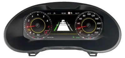 Obrázok produktu pre Digitálny prístrojový panel, kompatibilný so Škoda New Octavia 2014–2018, 12,3-palcový displej, viacjazyčná podpora, pre Octaviu 2014–2018