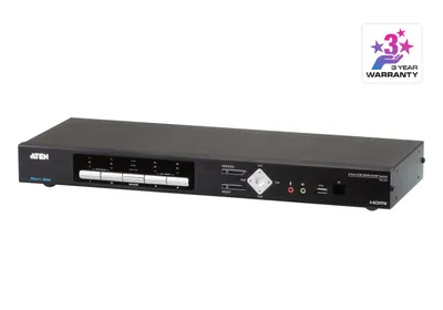Produktbild von Aten CM1284 Tastatur/Video/Maus (KVM)-Switch Rack-Einbau Schwarz (CM1284)