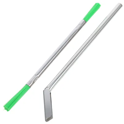 Reinigungs-Set für Aufzugsschienen mit Metallschaber und Nylonbürste
