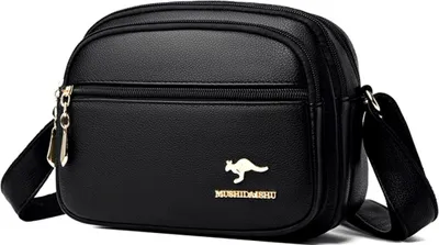 Immagine prodotto di Borsa da donna - Ecopelle - Lusso e funzionalità - Borsa a tracolla - Eleganza - Borsa elegante per tutti i giorni - Accenti dorati