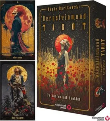 Produktbild von Bernsteinmond Tarot - 78 Tarotkarten und 80-seitiges Booklet