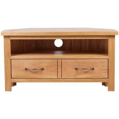 Zdjęcie produktu dla vidaXL Szafka pod TV z szufladą 88x42x46 cm lite drewno dębowe
