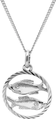 trendor 68260-03 Fische Sternzeichen Halskette Silber 925 1