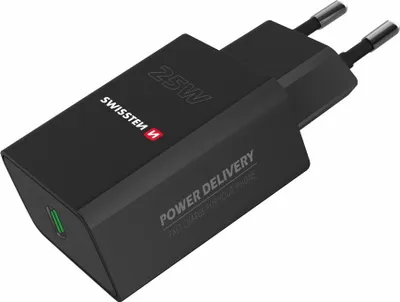 Produktbild von Reiseladegerät pd 25w für iphone und samsung schwarz