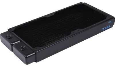 Produktbild von Alphacool 14376, Radiator, Messing, Kupfer, Stahl, Schwarz, 1/4", 60 °C, 4 Lüfter