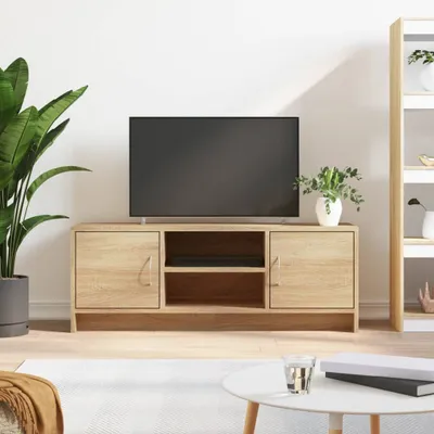 Produktbild von [Home] TV-Schrank Sonoma-Eiche 102x30x37,5 cm Holzwerkstoff , Neue Mode 2024 im häuslichen Leben