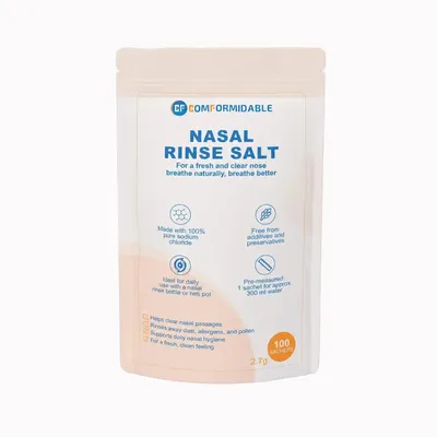 Produktbild von Comformidable Nasenspülsalz für Nasendusche, 100 Beutel à 2,7 g, reines Salz