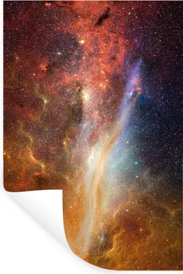 Obrázok produktu pre MuchoWow® Nálepka na stenu - Vesmír - svetlo - hviezdy - 20x30cm - Samolepiaca a polohovateľná