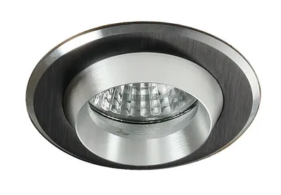 Obrázok produktu pre Okrúhle vstavané stropné svetlo BREWSTER - 1xGU5,3, MR16, 50W, okrúhle, čierne / strieborné