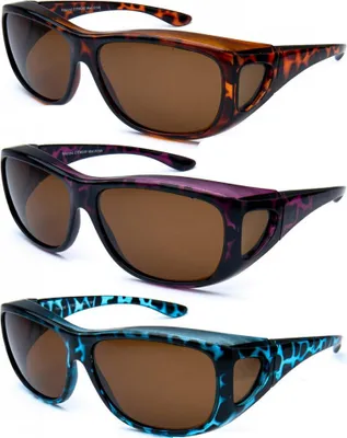 Produktbild von Polarisierte Überzieh Sonnenbrille Überziehbrille Überbrille 5030 Animal-Braun