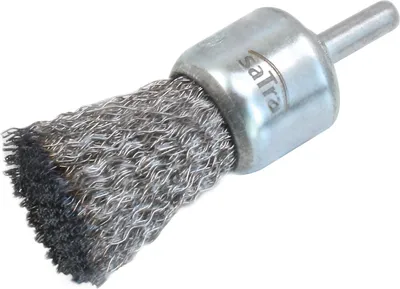 Immagine prodotto di Spazzola metallica a pennello,in acciaio per pulizia lucidatura metallo,spazzola abrasiva per pulire ruggine tubi fori, scorie di saldatura e ruggine,vernice 25 × 6 mm Satra