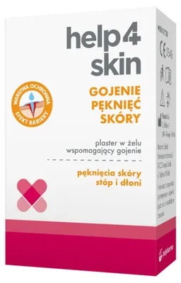 Gojenie pęknięć skóry plaster w żelu Help4Skin 7ml wspomaga gojenie wit. E
