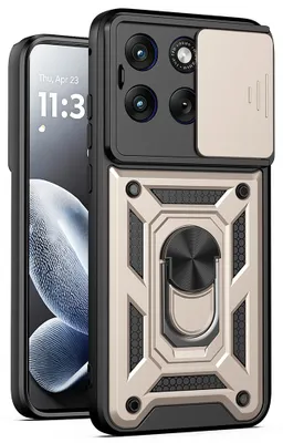 Zdjęcie produktu dla Techsuit etui z serii CamShield przesuwaną Motorola Edge 70 Fusion - złote