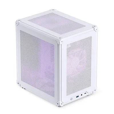 Produktbild von Jonsbo C6, Mini Tower, PC, Weiß, ITX, micro ATX, Stahl, Gaming