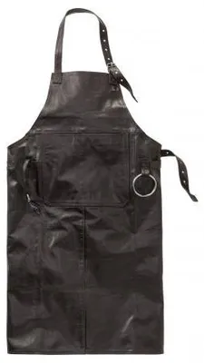 Productafbeelding van Lederen schort voor barbecue liefhebbers (bruin)
