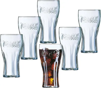 Produktbild von Coca-Cola Contourgläser 27cl - 0,2L geeicht - 6 Stück