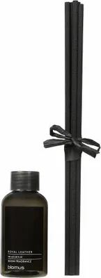Produktbild von Blomus Raumduft Nachfüllset FRAGA royal leather, Duftöl, Kunststoff, schwarz, 100 ml, 69231