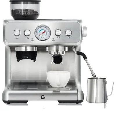 Productafbeelding van Espressomachine, 20 bar druk, 2,8 liter waterreservoir, zilverkleurig