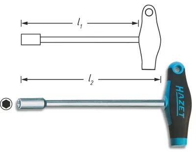 Immagine prodotto di Hazet Werkstatt Steckschlüssel-Schraubendreher Schlüsselweite (Metrisch): 10 mm (428-10)