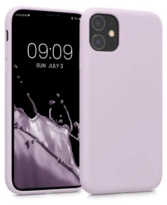 Produktbild von kwmobile Hülle kompatibel mit Apple iPhone 11 Hülle - gummierte TPU Silikon Handyhülle - Schutzhülle für kabelloses Laden - Case in Nude Lilac