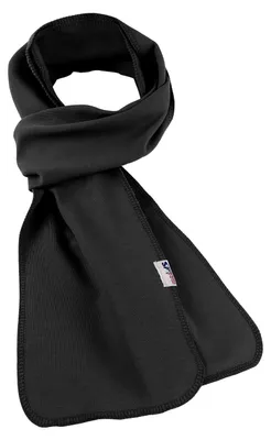 Produktbild von modAS Uni Schal Bretonischer Kettelrandschal - Herrenschal Damenschal aus Baumwolle Größe 25 x 200 cm in Schwarz